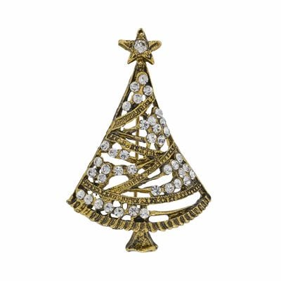 Christmas tree brooch